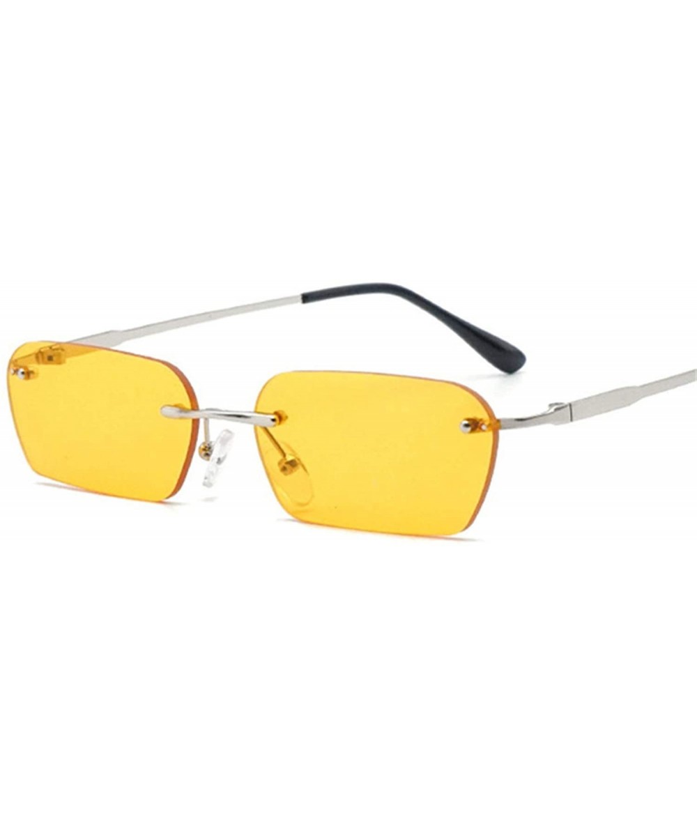 Square Women Luxury Brand Designer Cat Eye Sun Glasses Men Vintage Retro Square Small Sunglass - Multi-3 - CJ18W7L0W0E $55.26