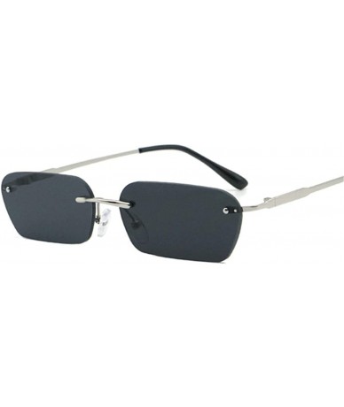 Square Women Luxury Brand Designer Cat Eye Sun Glasses Men Vintage Retro Square Small Sunglass - Multi-3 - CJ18W7L0W0E $55.26