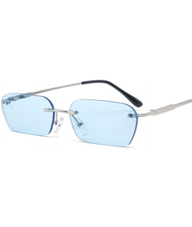Square Women Luxury Brand Designer Cat Eye Sun Glasses Men Vintage Retro Square Small Sunglass - Multi-3 - CJ18W7L0W0E $55.26