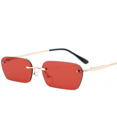 Square Women Luxury Brand Designer Cat Eye Sun Glasses Men Vintage Retro Square Small Sunglass - Multi-3 - CJ18W7L0W0E $55.26