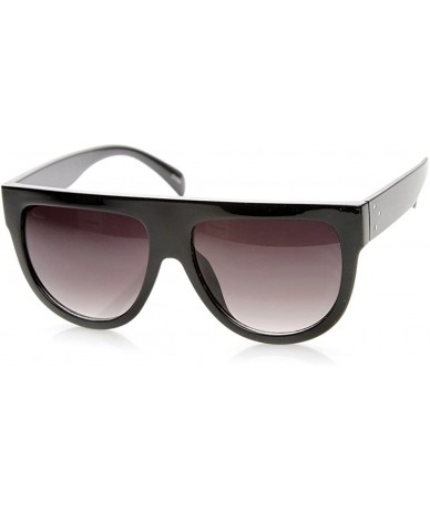 Aviator Large Oversized Flat Top Teardrop Frame Aviator Sunglasses (Black Lavender) - CB11GT19UBV $11.37