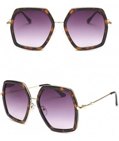 Goggle Sunglasses For Women Oversized Square Sunglasses Women's Vintage UV Protection Sunglasses Irregular Design Shades - CJ...