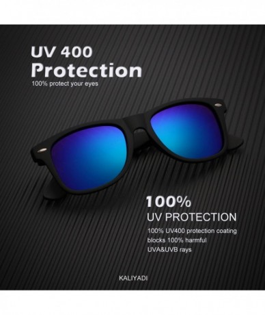 Rectangular Polarized Sunglasses for Men and Women Matte Finish Sun glasses Color Mirror Lens 100% UV Blocking - CP18QHW0T24 ...