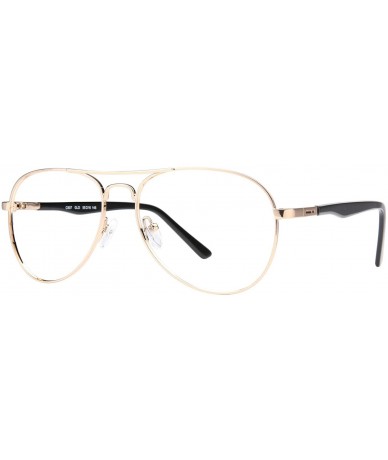 Aviator C807 Eyeglass Frames - Gold - C018E4DXHGX $47.70