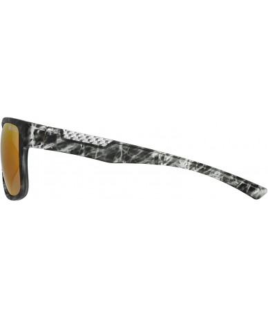 Rectangular Overdrive Polorized Polarized Round Sunglasses - Liquid Grey - CT17Z2X6MID $16.89