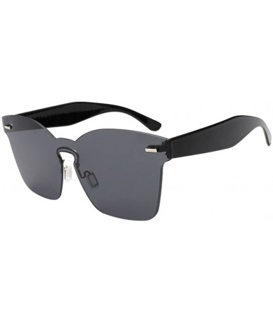 Sport Sun Blinkers Women Unisex Fashion Chic Shades Acetate Frame UV Glasses Sunglasses - Black - C118NAOY8TR $10.11