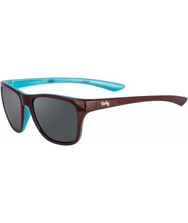 Sport Ber005 Sunglasses Ber005 Polarized Women's Fishing Sunglasses - Gloss Chocolate Turquoise/Smoke - CY18KDNGRHE $13.49